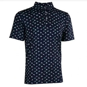 Straight Down Sup dog polo golf shirt